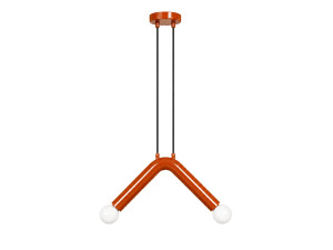 Lámpara colgante de metal «Balance» - 33 x 15 cm - Naranja