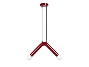 Lámpara colgante de metal «Balance» - 33 x 15 cm - Rojo