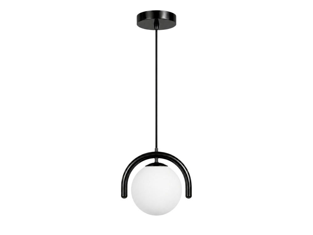 Lámpara colgante de metal «GEDIK-20441» - 20 x 20 cm - Negro