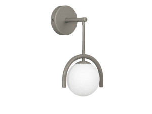 Aplique de pared de metal «GEDIK-20445» - 20 x 20 cm - Gris