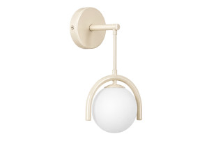 Aplique de pared de metal «GEDIK-20445» - 20 x 20 cm - Beige