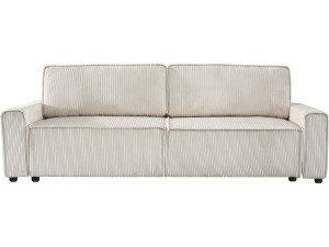 Sofá cama de pana "Montaigne" - 3 plazas - Beige