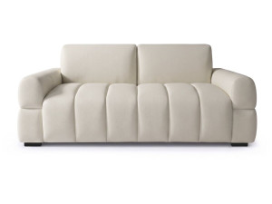 Sofá cama convertible «Zoé» - Colchón de 18 cm - Ancho de la superficie de descanso: 140 cm - 3 plazas - Beige