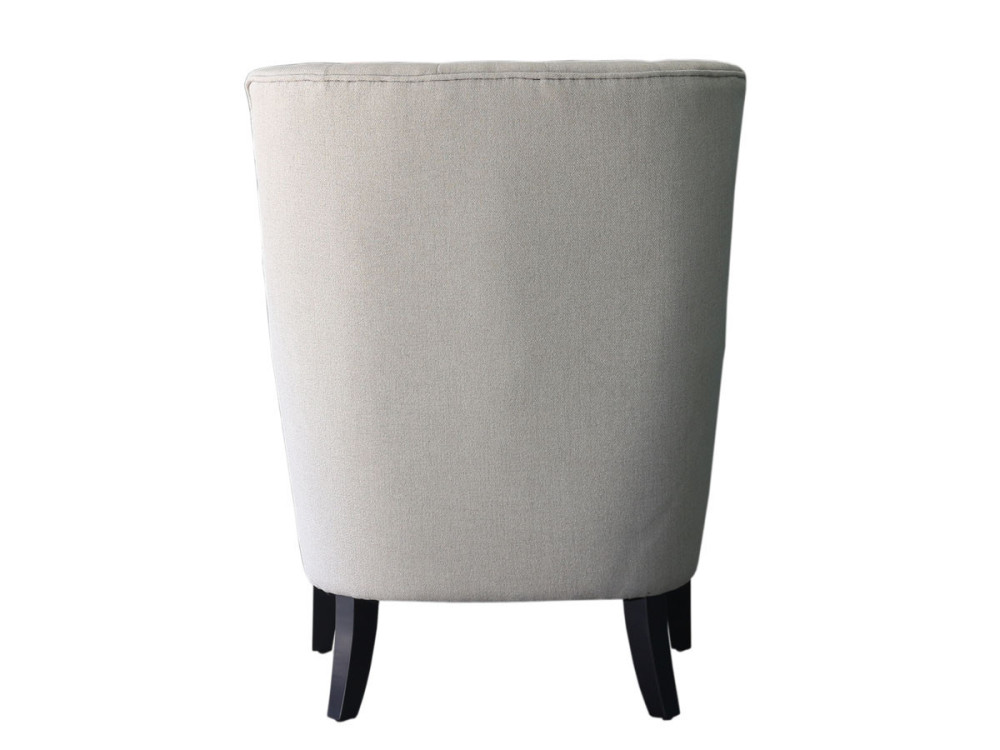 Sillón escandinavo "Duchesse" en tela - Beige