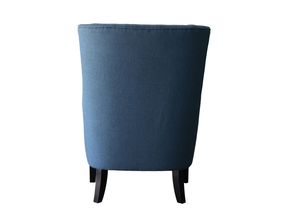Sillón escandinavo "Duchesse" en tela - Azul oscuro