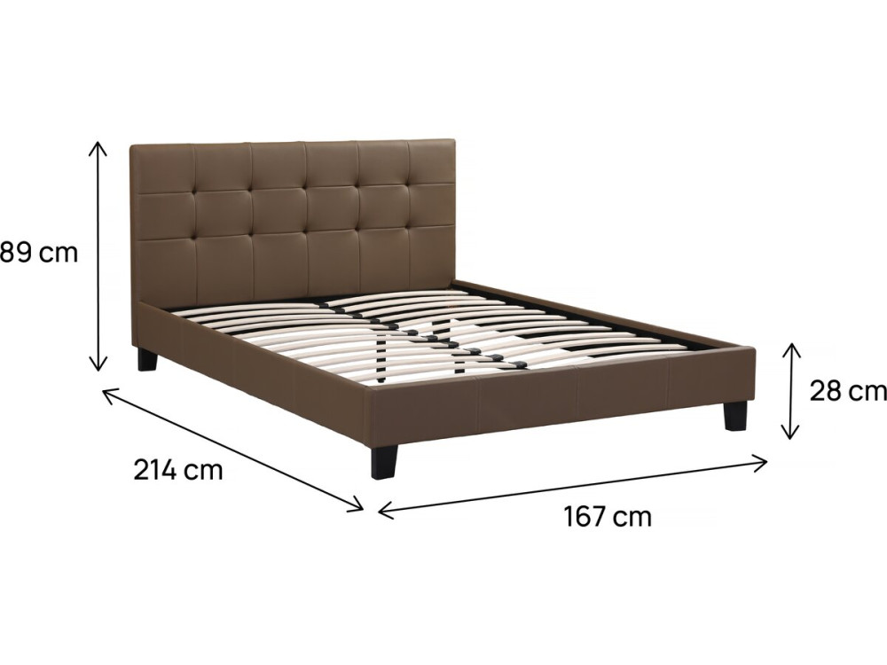 Cama "Julia" - 160 x 200 - Marrón