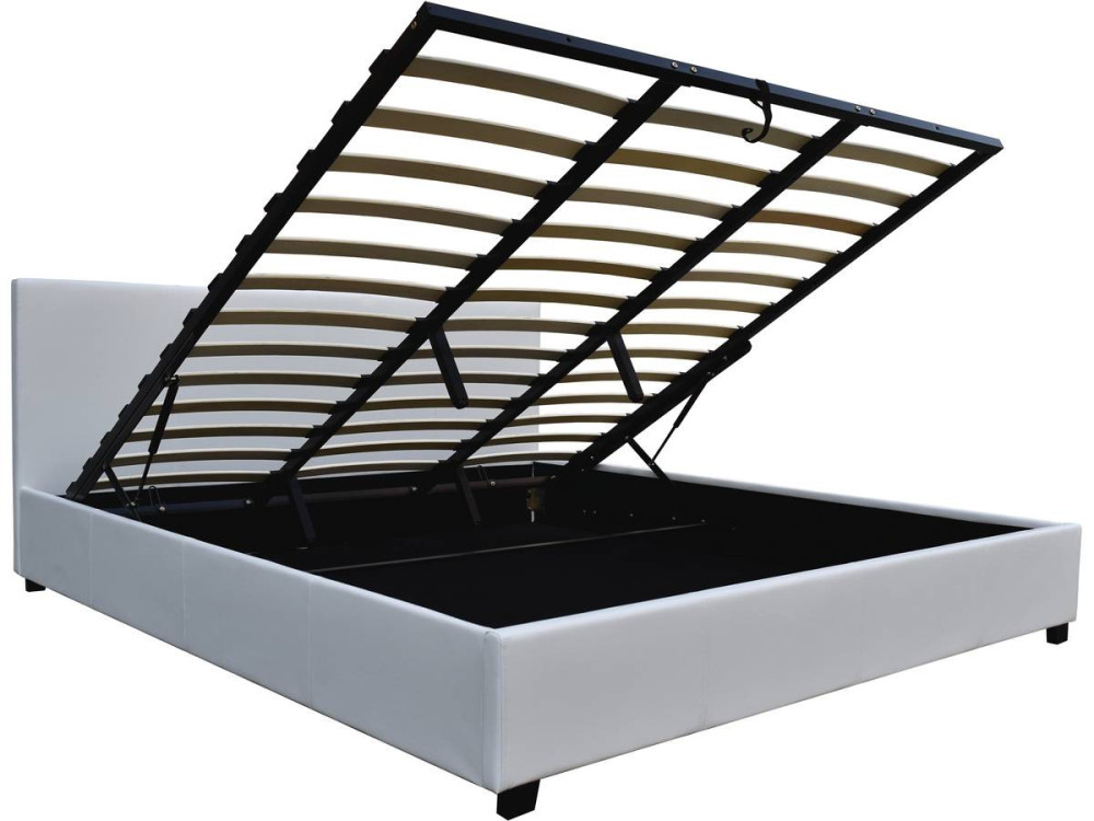 Cama en PVC "Carla"- 180 x 200 Blanco