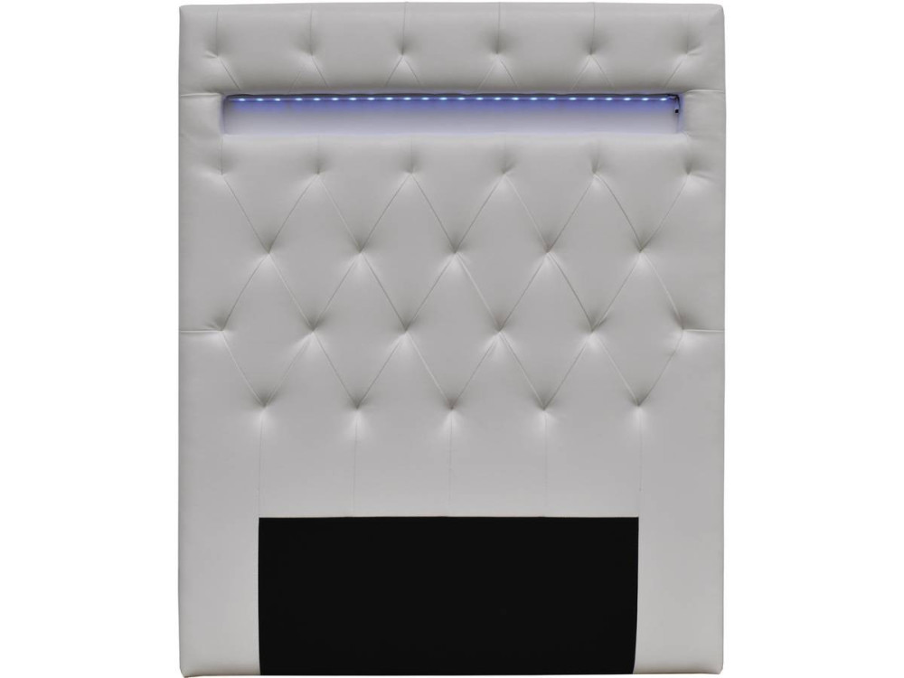 Cabecero LED "Deco" - 90 x 190 cm - Blanco