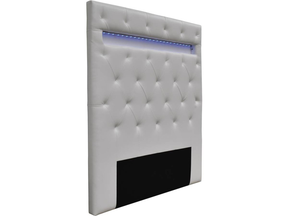 Cabecero LED "Deco" - 90 x 190 cm - Blanco