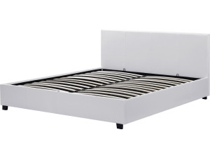 Cama en PVC "Carla" - 160 x 200 cm - Blanco