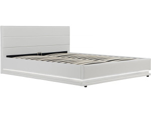 Cama con LED "Anastasia"- 160 x 200 cm - Blanco