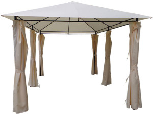 Lona y cortinas para Pergola "Rosita" - 3 x 4 m - Beige