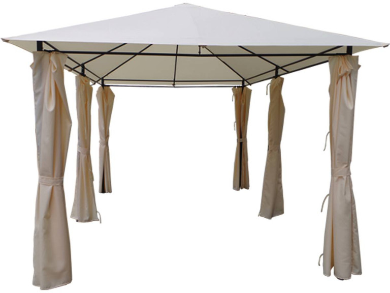 Lona y cortinas para Pergola "Rosita" - 3 x 4 m - Beige