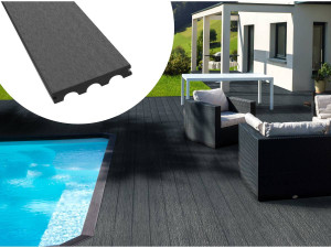 Pack 5m2 - Lamas en composite para terraza - Gris oscuro