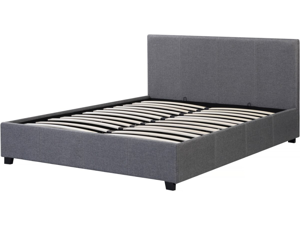 Cama en PVC "Carla" - 160 x 200 cm - Gris
