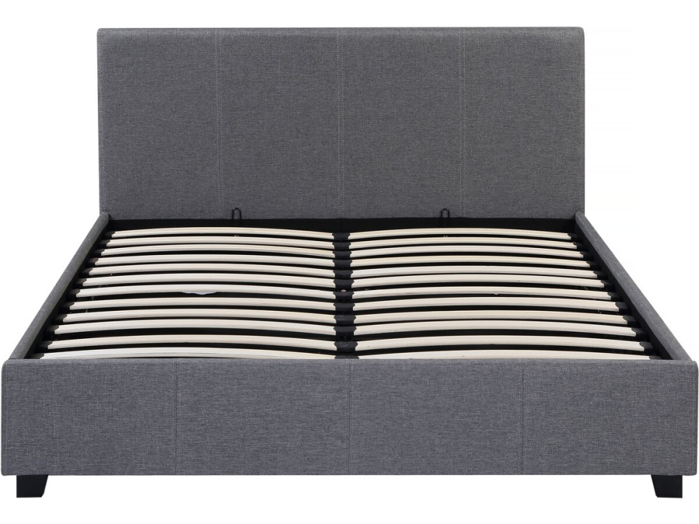 Cama en PVC "Carla" - 160 x 200 cm - Gris