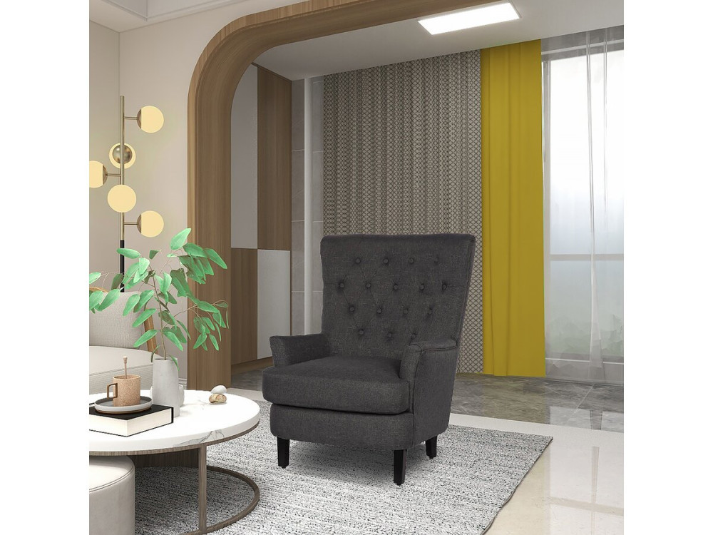 Sillon "Arhus" - Gris oscuro