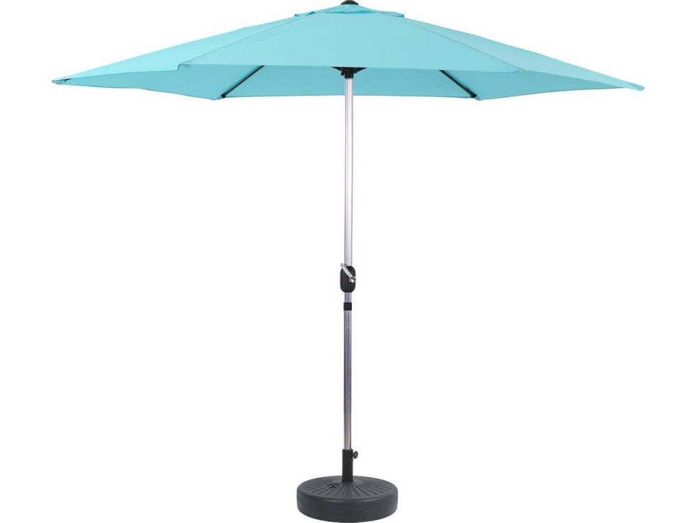 Parasol de Jardín Aluminio Sol” – Azul - Ø3m con base
