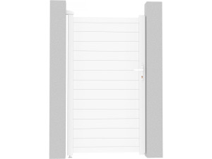 Puerta jardin de aluminio "Eric" - 101.2 x 180.9 cm - Blanco