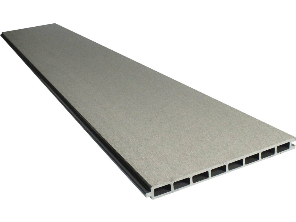 Kit vallas 8m en composite y aluminio - Kit de fijación incluido  - Gris