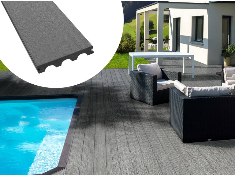 Pack 10m2 - Lamas en composite para terraza - Gris