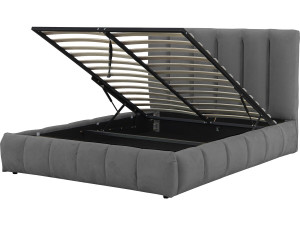 Cama "Annie" con arcón 140 x 190 cm - Gris