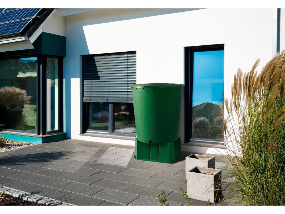 Base para depósito recuperador de agua de 500 L - 75 x 60 x 30 cm - Verde