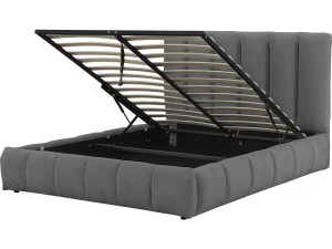 Cama "Annie" con arcón 160 x 200 cm - Gris