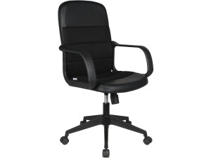 Silla de escritorio con ruedas "Jacob" - Negro