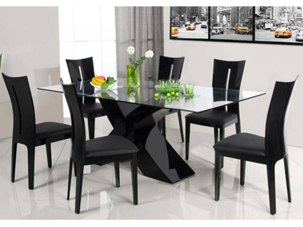 Mesa "Mona" - 200 x 90 x 74 cm - Negro