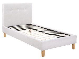 Cama "Elise" - 90 x 190 cm - Gris claro