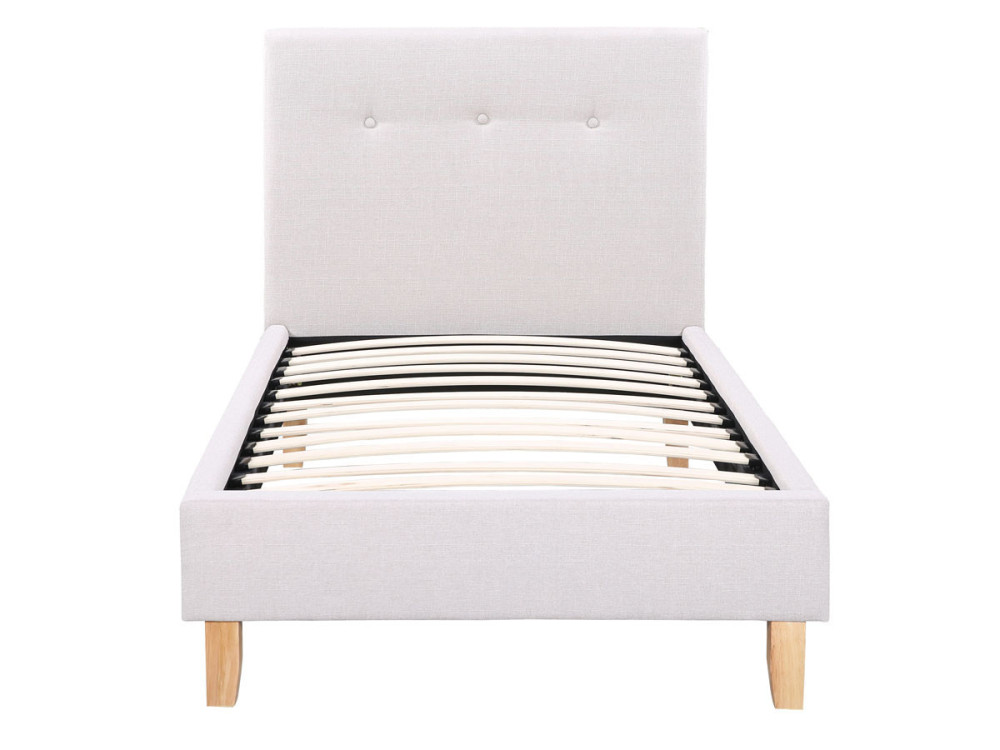 Cama "Elise" - 90 x 190 cm - Gris claro