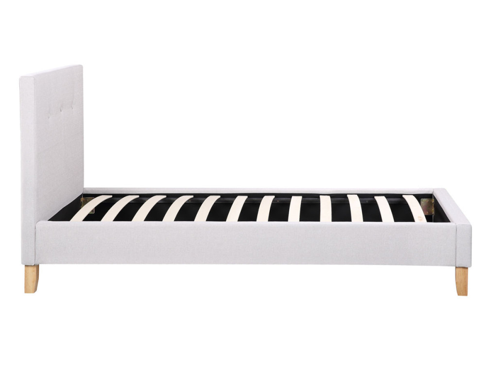 Cama "Elise" - 90 x 190 cm - Gris claro