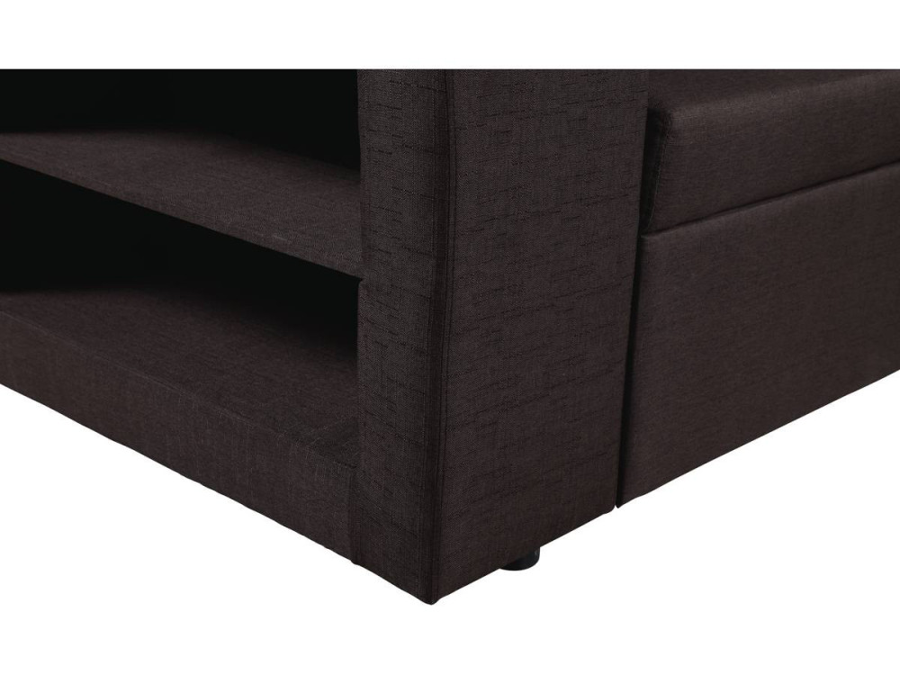 Sofá esquinero convertible/reversible  "Axel" - Marron