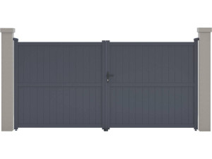 Porton jardin "Maurice" - 349.5 x 155.9 cm - Gris