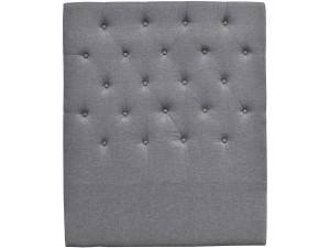 Cabecero de cama acolchado  90 cm "DÉCO" en tela - Gris