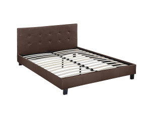 Cama "Julia" color Marrón - 140 x 190 cm