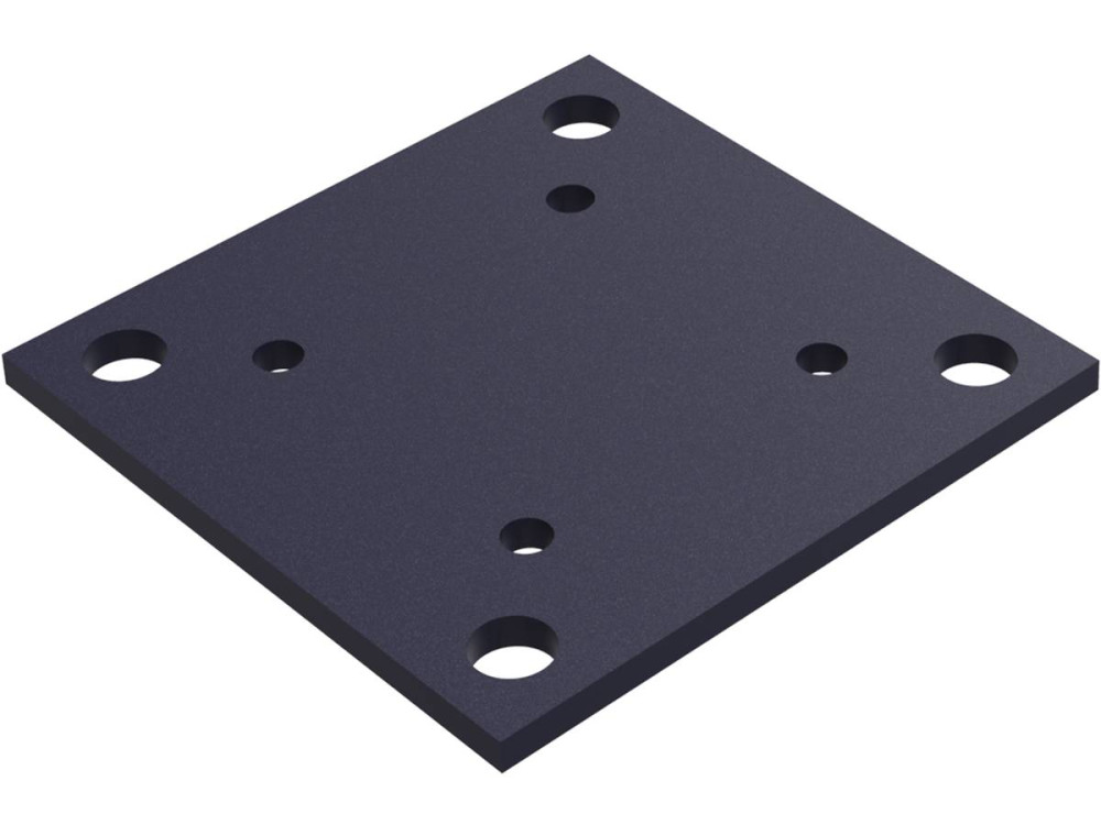 Kit de valla 1.6m - Composite y aluminio - Kit de fijación - Gris oscuro
