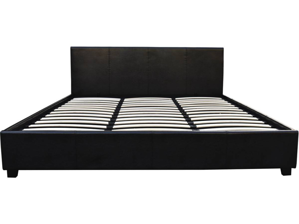 Cama en PVC "Carla"- 180 x 200 Negro