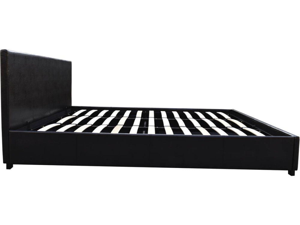 Cama en PVC "Carla"- 180 x 200 Negro