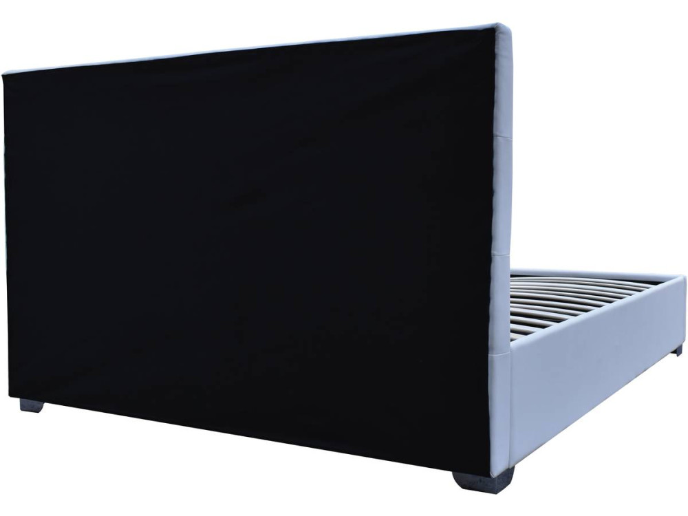 Cama doble con cofre "Tino" - 180 x 200 cm - Blanco