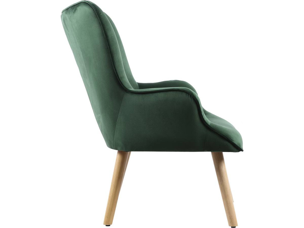 Sillón estilo escandinavo "Odense" -  73 x 81 x 92.5 cm - Verde