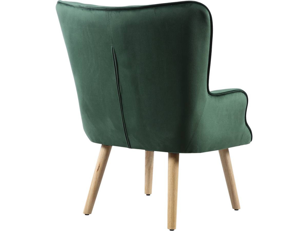 Sillón estilo escandinavo "Odense" -  73 x 81 x 92.5 cm - Verde