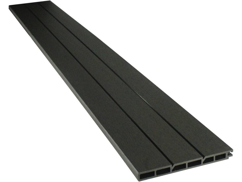 Kit de valla 4.8m composite - Kit de fijación  - Gris oscuro