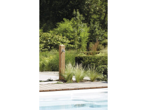 Fuente «Wood» - Madera clara - 100 x 13 x 13 cm