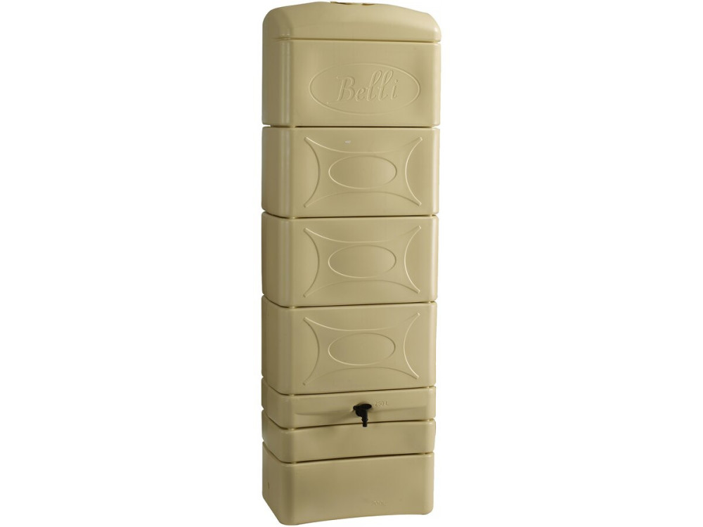Recolector de agua de pared de 300 L con kit de conexión de nicho "Malang" - Beige