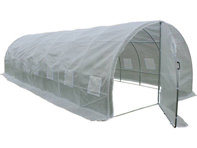 Invernadero con puerta batiente Mimosa - 180 g/m² - 24m² - 8 x 3 x 2 m