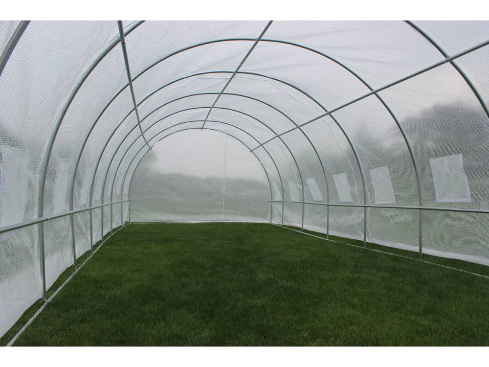 Invernadero con puerta batiente Mimosa - 180 g/m² - 24m² - 8 x 3 x 2 m