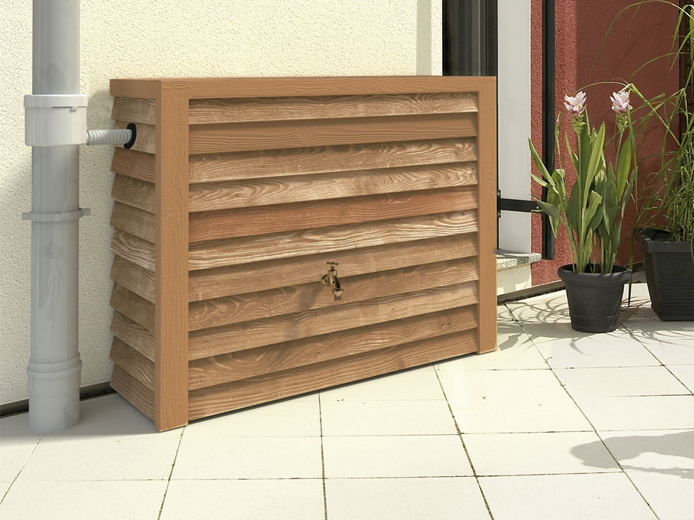 Kit réservoir mural woody 350L bois clair