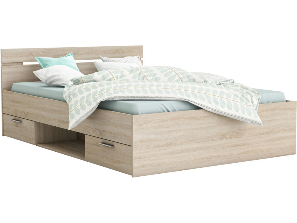 Cama “Michigan” – 160 x 200 cm – Roble